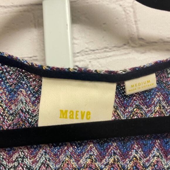 ANTHROPOLOGIE - Maeve Zig Zag Stripe Knit Dress - Picture 2 of 7